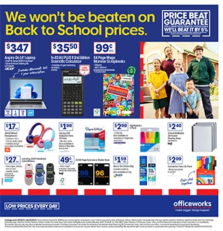 We Won't be Beaten on Back to School Prices catalogue