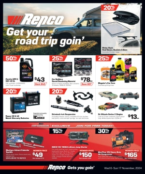 Repco Get your road trip goin’ catalogue