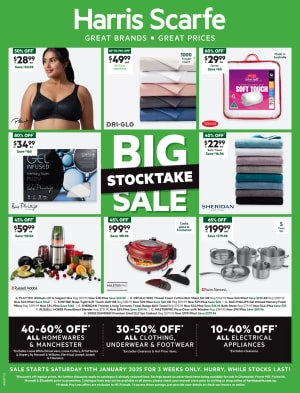 Big Stocktake Sale catalogue