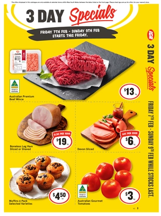 3 Day Specials catalogue