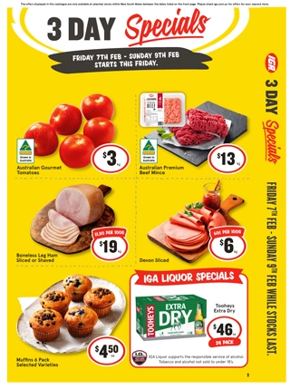 3 Day Specials catalogue