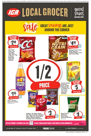 IGA NSW Local Grocer V1 catalogue