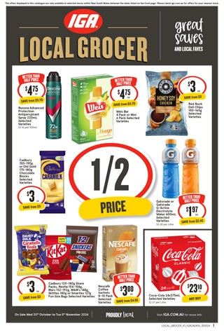 IGA NSW Local Grocer V1 catalogue