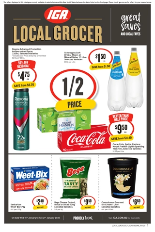 IGA NSW Local Grocer V1 catalogue