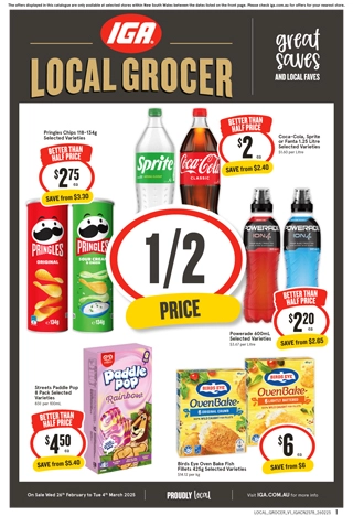 IGA NSW Local Grocer V1 catalogue