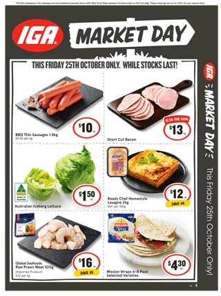 IGA NSW Market Day – 1 day sale only catalogue