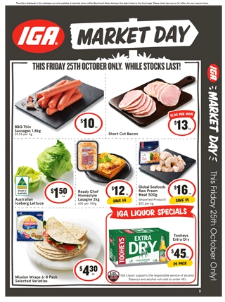 IGA NSW Market Day – 1 day sale only catalogue