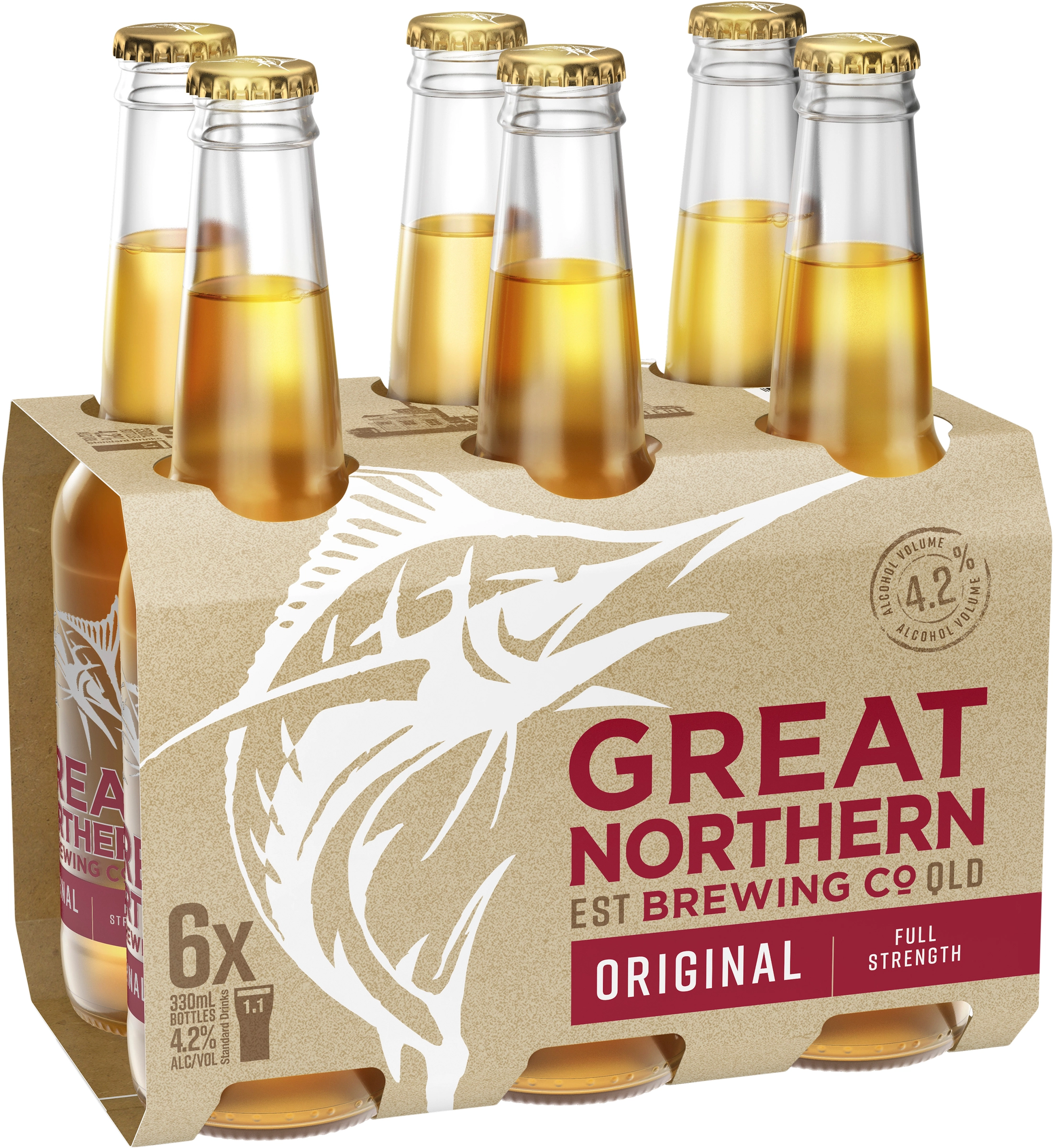 Great Northern Original Lager Bottles 6x330ml