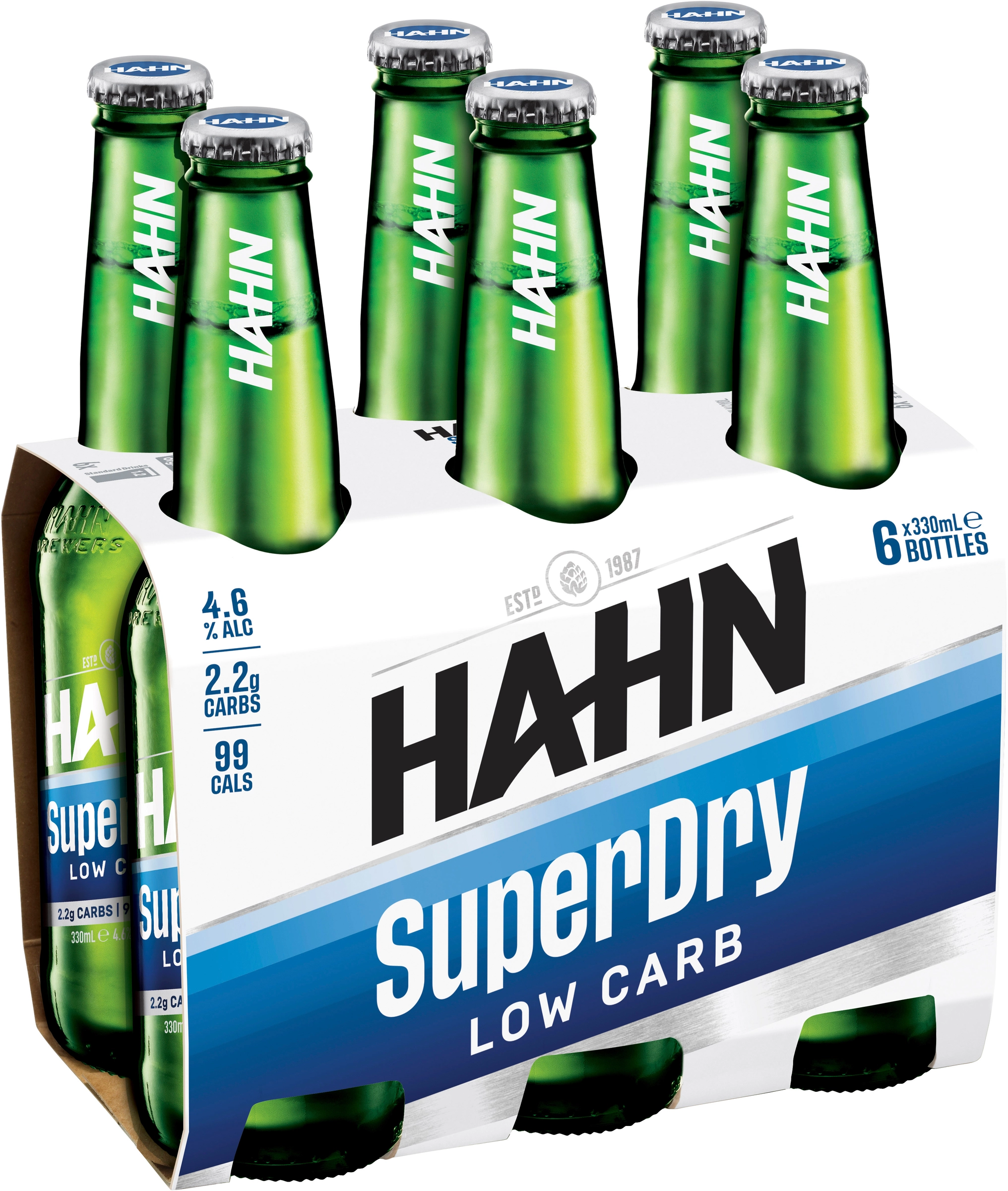 Hahn Super Dry Bottles 6x330ml