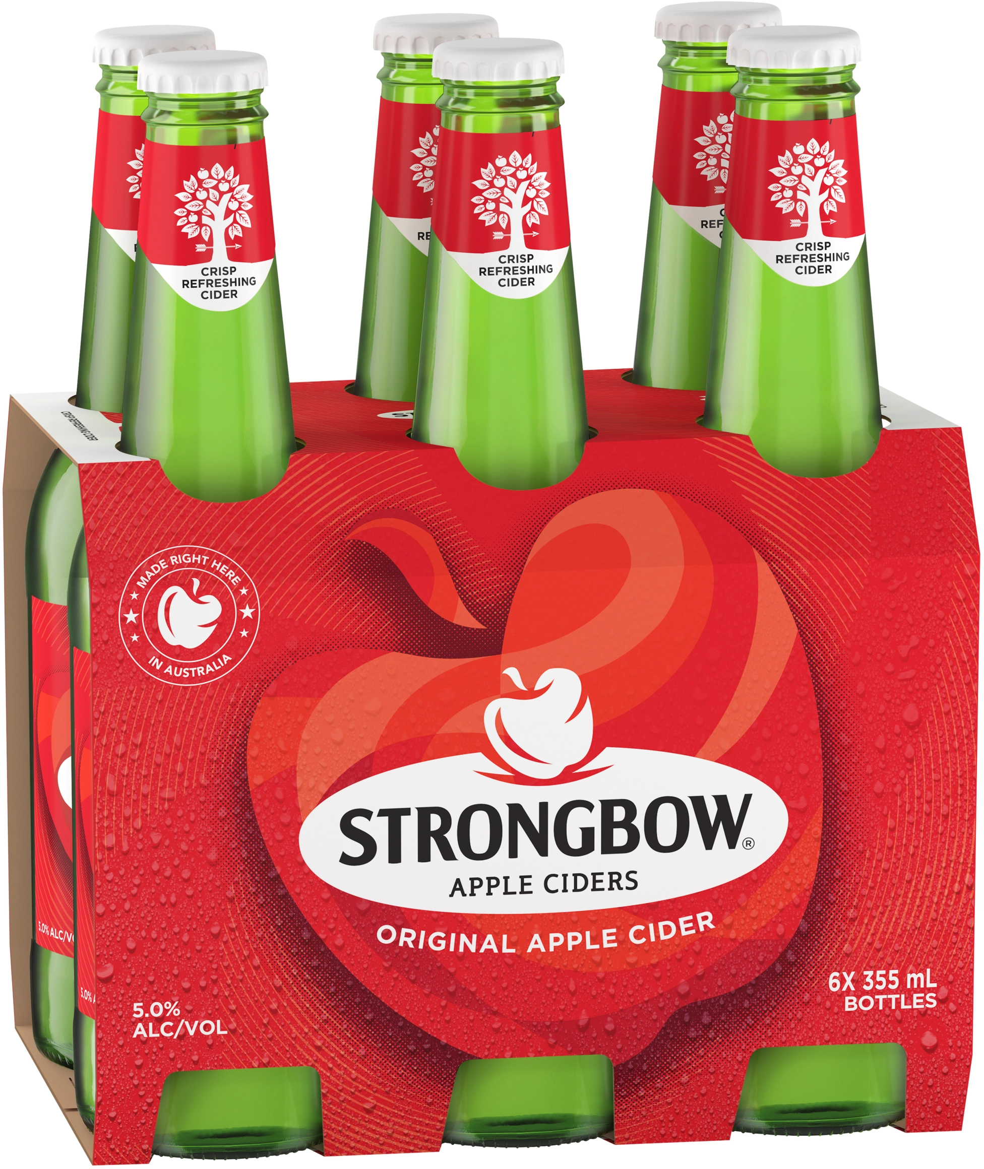 Strongbow Original Apple Cider Bottles 6x355ml