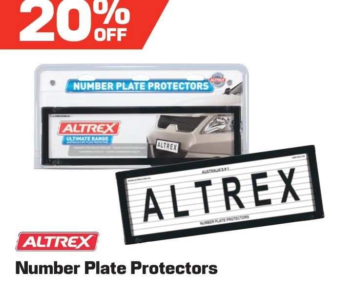 Altrex Number Plate Protectors