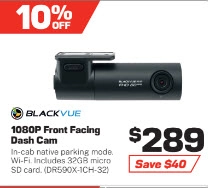 BlackVue Dash Cam 1080P Front Facing 32GB mSD Card - DR590X-1CH-32