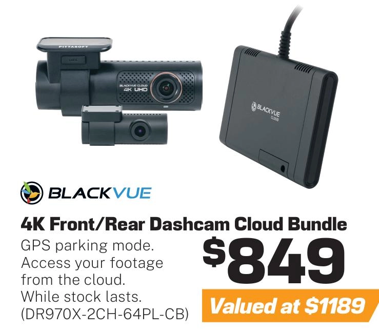 BlackVue Dash Cam and LTE Connectivity Module Bundle - DR970X-2CH-64PL-CB