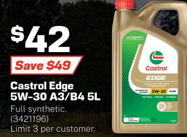 Castrol Edge Synthetic 5W-30 Engine Oil 5L - 3421196