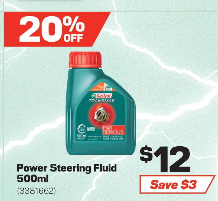 Castrol Power Steering Fluid 500mL - 3381662