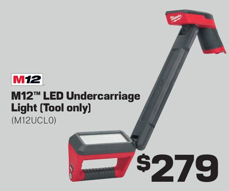 Milwaukee M12 LED Undercarriage Light (Tool only) - M12UCL0