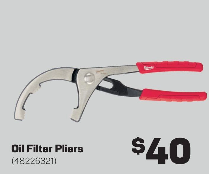 Milwaukee Oil Filter Pliers - 48226321