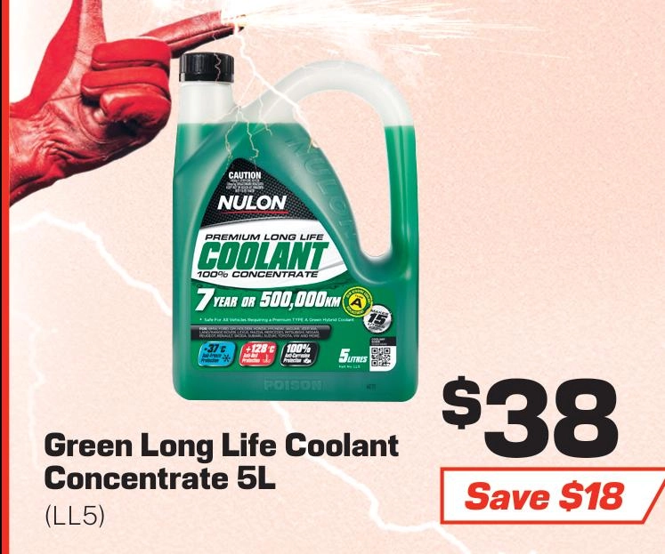 Nulon Long Life Coolant Concentrate 5L - LL5