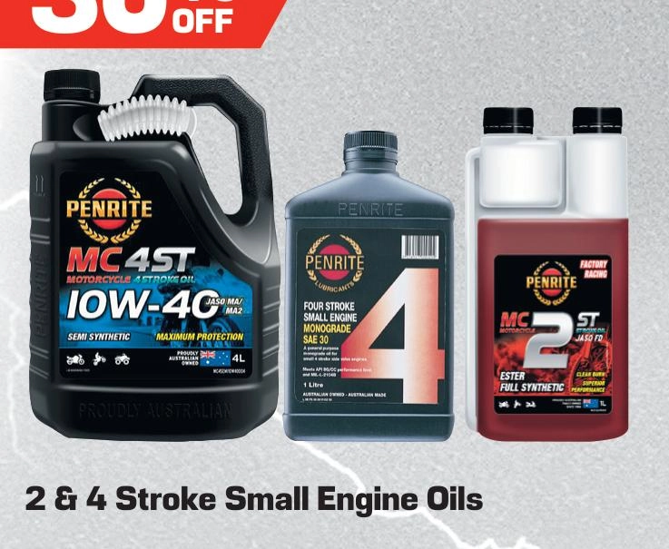 Penrite 2 & 4 Stroke Small Engine Oils