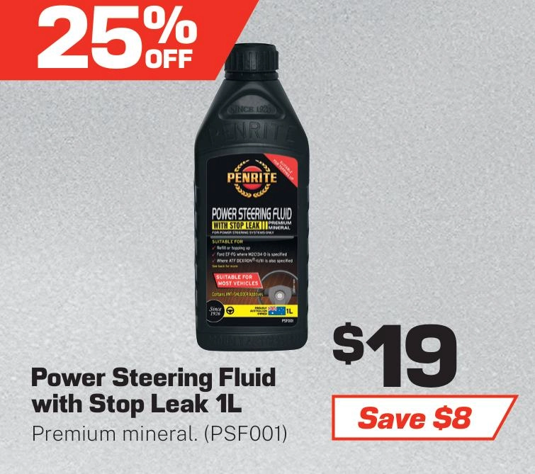 Penrite Power Steering Fluid 1L - PSF001