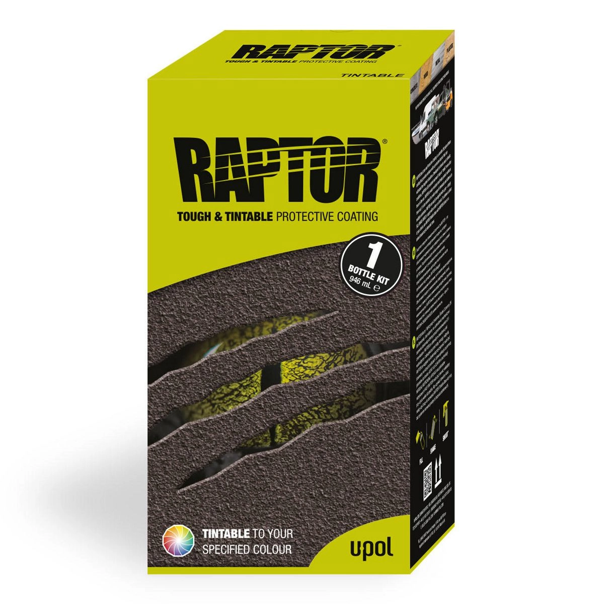 Raptor Tough Protective Coating 1 Bottle Kit - Tintable 950ml - RLT/S1