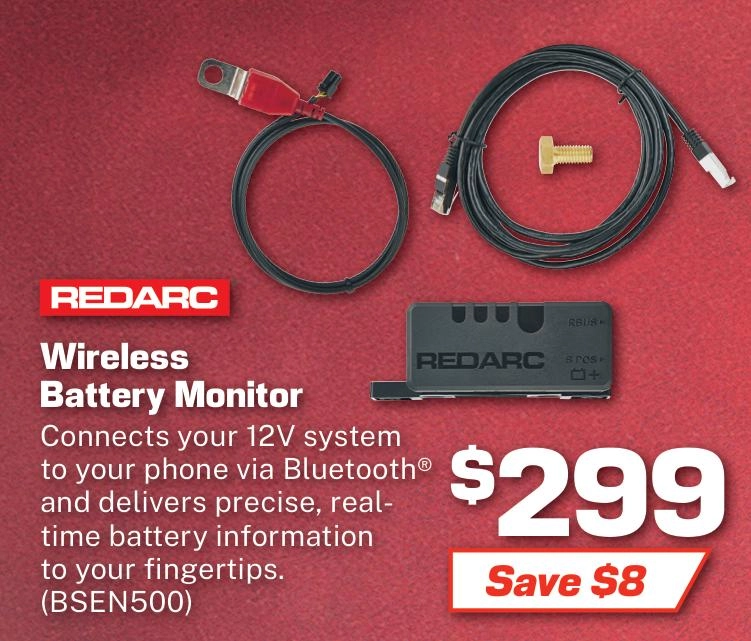 Redarc Battery Monitor 500A Wireless with RedVision - BSEN500