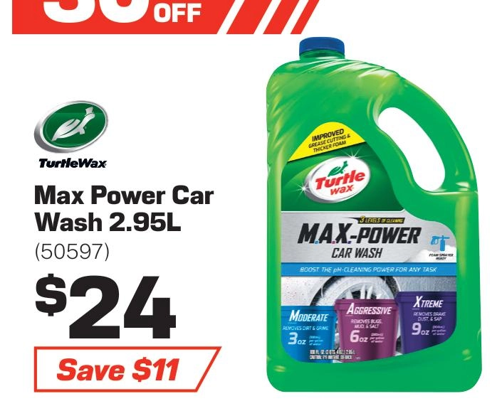 Turtle Wax Max Power Car Wash 2.95L - 50597