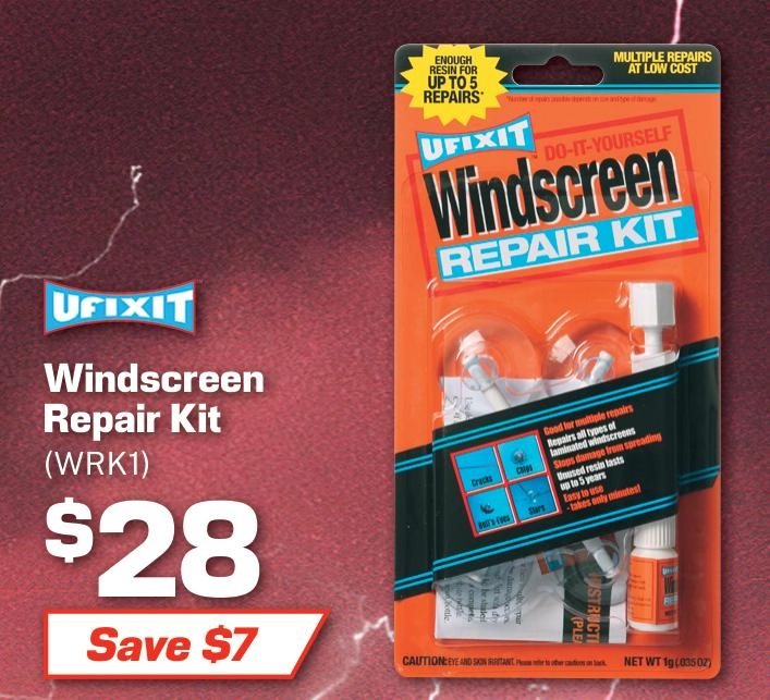 Ufixit DIY Windscreen Chip Repair Kit - WRK1