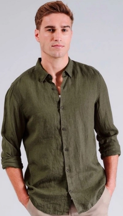 Blaq Linen Shirt - Khaki