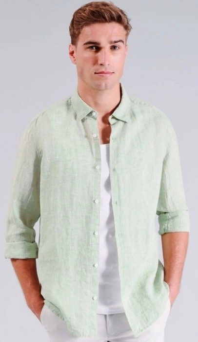 Blaq Linen Shirt - Sage