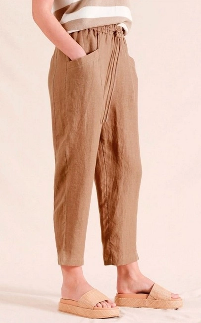 Piper Relaxed Tapered Linen Pant