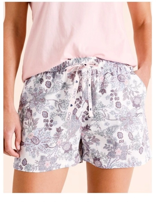 Soho Woven Shortie - White Paisley