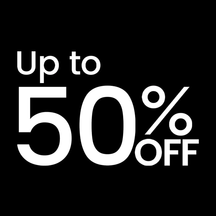 Up to 50% off Women’s, Men’s and Kids’ Fashion