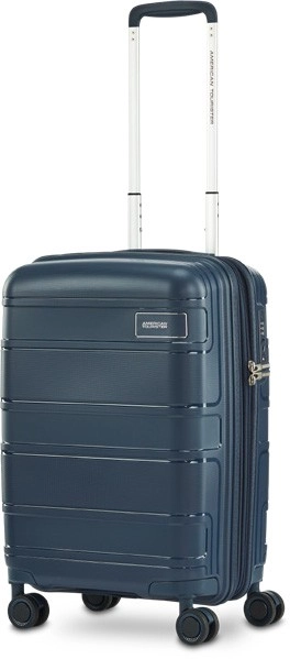 American Tourister Light Max Expandable Spinner in Navy