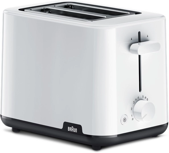 Braun 2-Slice Toaster in White