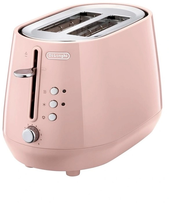 De’longhi Eclettica 2-Slice Toaster in Playful Pink