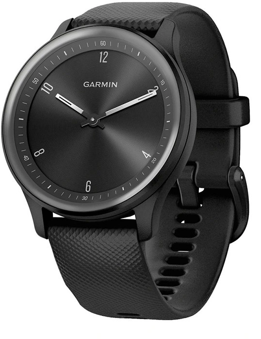 Garmin Vivomove Sport Hybrid Smartwatch in Black