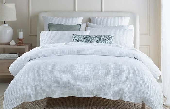 Heritage Classic Cotton Waffle Quilt Cover Set^