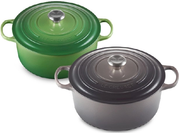 Le Creuset Cookware in Bamboo or Flint