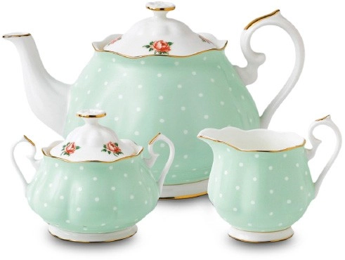 Royal Albert 3pc Teapot, Sugar and Cream Set