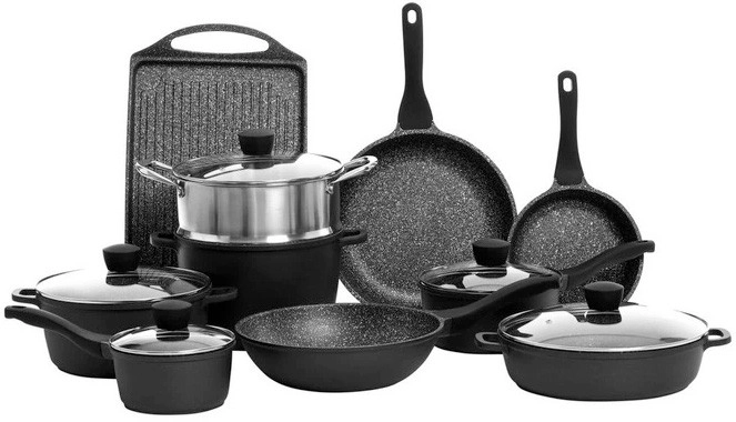 The Cooks Collective 10pc Classic Non-Stick Cookware Set