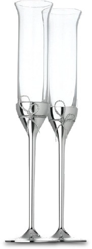 Vera Wang Love Knots Toast Flute Set of 2