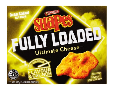 Arnott’s Shapes Fully Loaded Cheese 130g