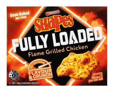 Arnott’s Shapes Fully Loaded Chicken 130g