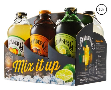 Bundaberg Mix It Up Soft Drink 6 x 375ml