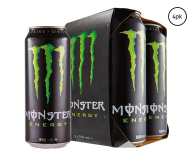 Monster Energy Drink Green Original 4 x 500ml