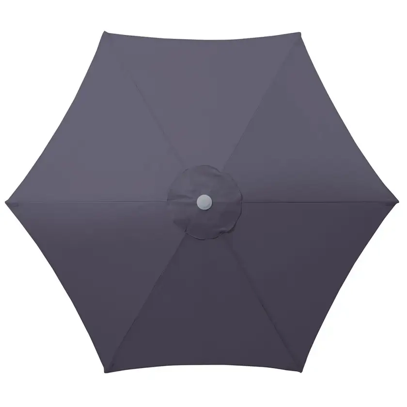 2.5m Steel Market Umbrella Charcoal