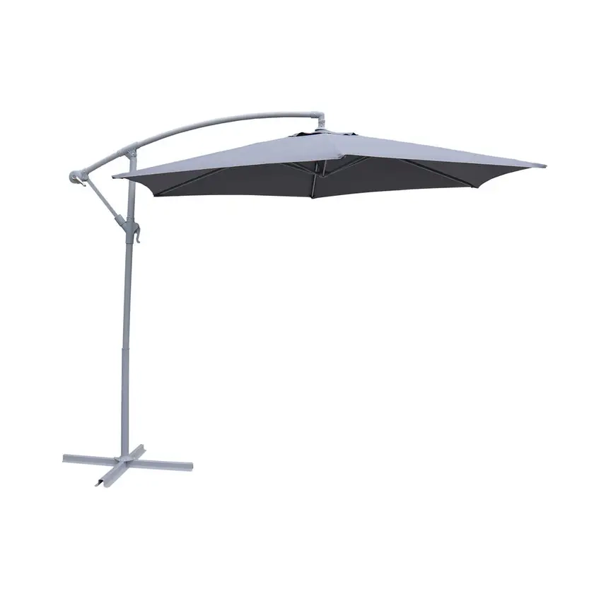 2.85m Steel Cantilever Umbrella Charcoal