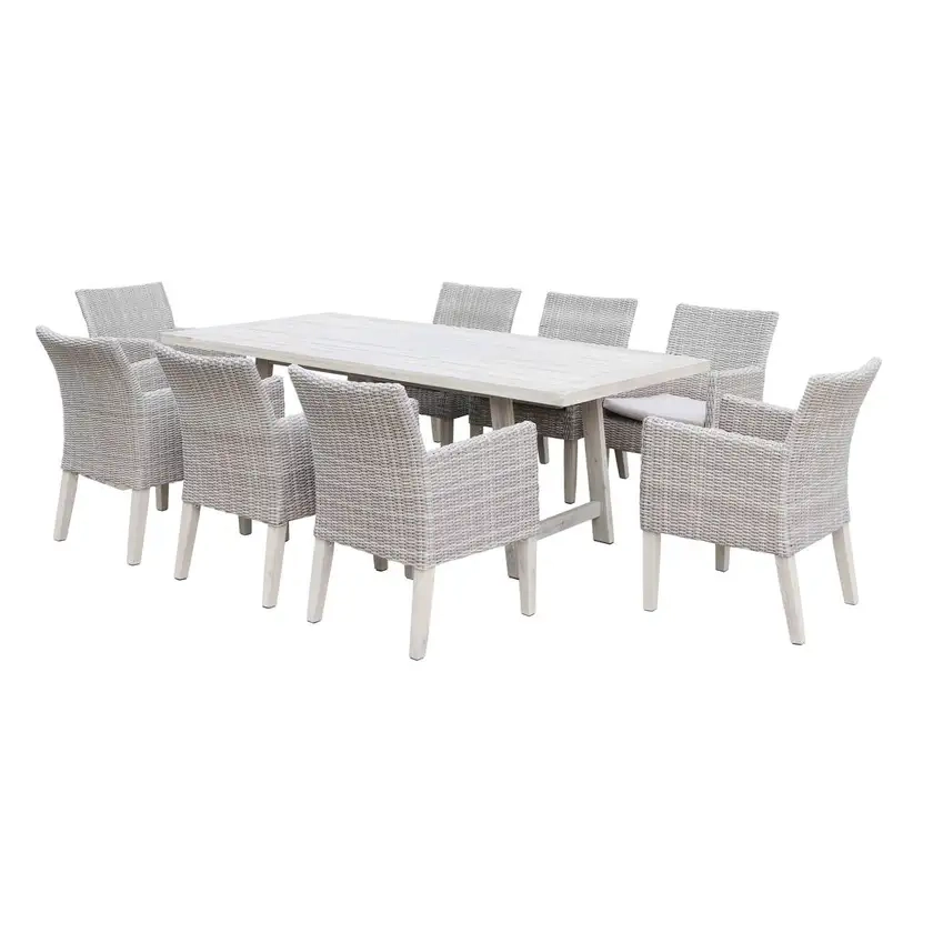 Aruba Wicker Setting - 8 Seater Dining