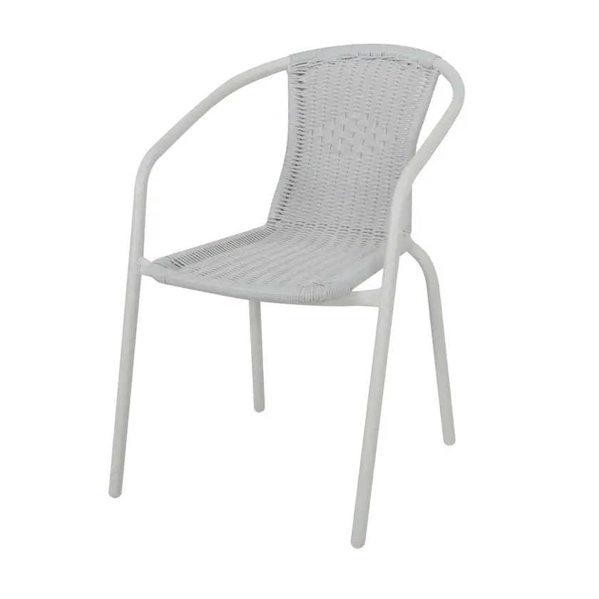 Ballan Wicker Chair - Light Grey